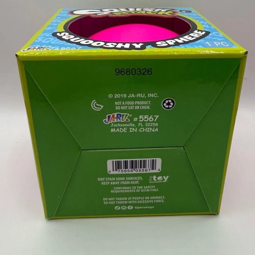 Ja Ru - BIG Squooshy Sphere in Pink: JUMBO Viral Squishy Toy
